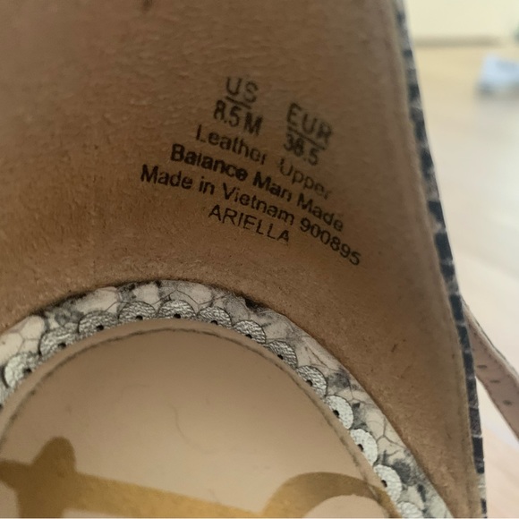 Sam Edelman Snake Skin Heel Size 8.5 - Picture 3 of 5